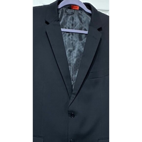 Linea Uomo Modern Fit Men's Blazer Jacket Wool Black Size 44R 38" Waist (READ) - Picture 3 of 16